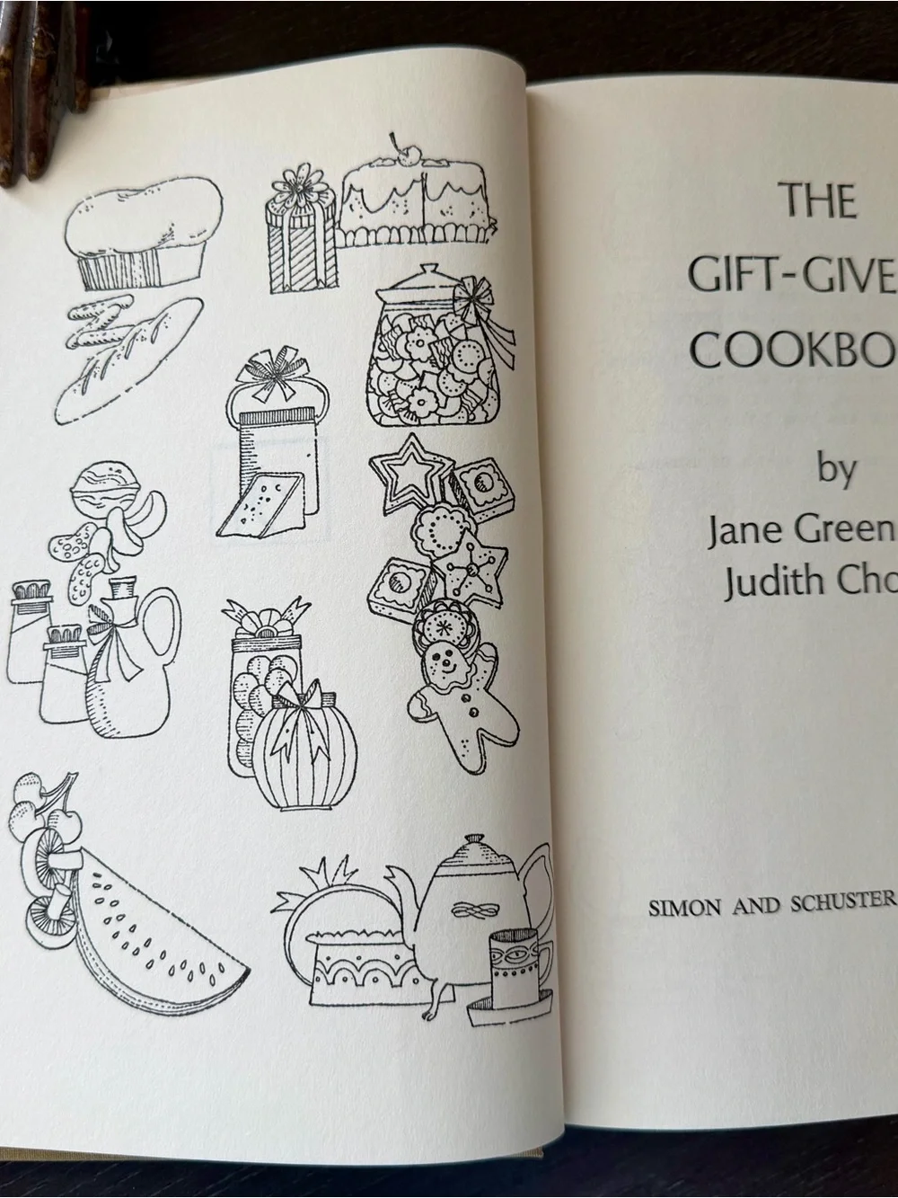 Vintage 1971 The Gift-Giver’s Cookbook Hardcover Jane Green Choate